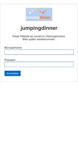 Aperçu du site jumpingdinner, média de Allemagne pour articles sponsorisés