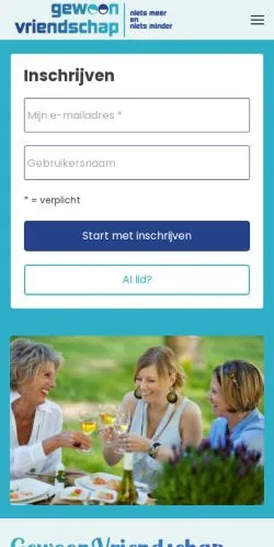 Anteprima del sito Gewoonvriendschap, media di Paesi Bassi per articoli sponsorizzati
