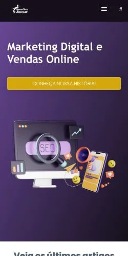 Podgląd witryny Desafios e Sucesso Marketing Digital, medium z kraju Brazylia do artykułów sponsorowanych