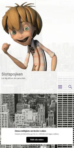 Podgląd witryny Slotspojken, medium z kraju Szwecja do artykułów sponsorowanych