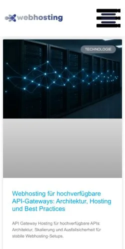 스폰서 기사용 독일 매체 Webhosting 사이트 미리보기