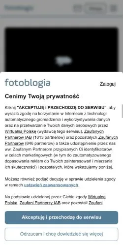 Anteprima del sito Fotoblogia.pl, media di Polonia per articoli sponsorizzati