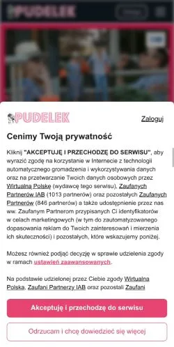 스폰서 기사용 폴란드 매체 Pudelek 사이트 미리보기