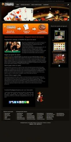 Anteprima del sito Guida Giochi Casinò, media di Italia per articoli sponsorizzati