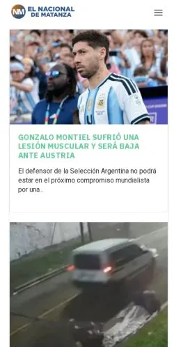 Anteprima del sito El Nacional de Matanza, media di Argentina per articoli sponsorizzati