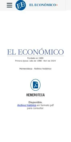 Anteprima del sito El Económico Consultas, media di Spagna per articoli sponsorizzati