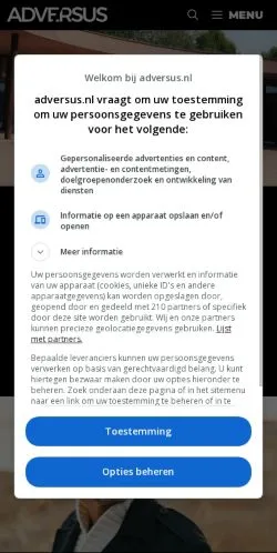 Sponsorlu makaleler için Hollanda medyası ADVERSUS sitesinin önizlemesi