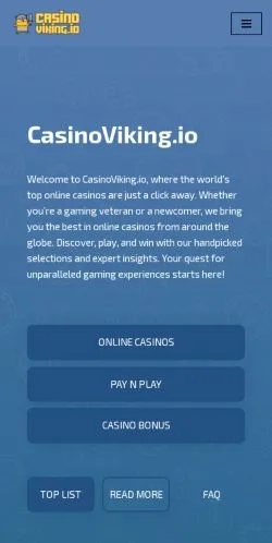 Anteprima del sito CasinoViking, media di Stati Uniti per articoli sponsorizzati