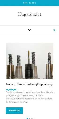 Anteprima del sito Dagsbladet, media di Svezia per articoli sponsorizzati