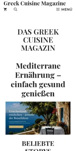 Anteprima del sito Griechische Küche, media di Germania per articoli sponsorizzati