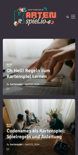 Anteprima del sito Kartenspiel.io, media di Germania per articoli sponsorizzati