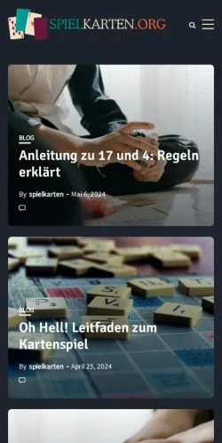 Anteprima del sito Spielkarten, media di Germania per articoli sponsorizzati