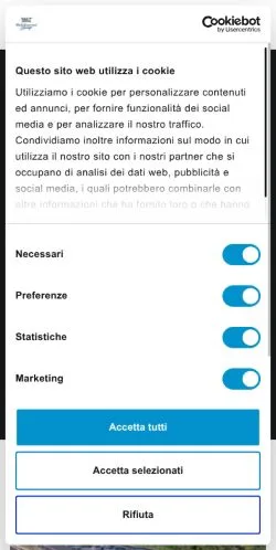 スポンサード記事向けのイタリアメディア、VeraTVのサイトプレビュー