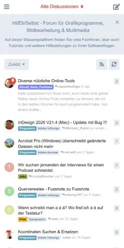 Podgląd witryny HilfDirSelbst, medium z kraju Szwajcaria do artykułów sponsorowanych