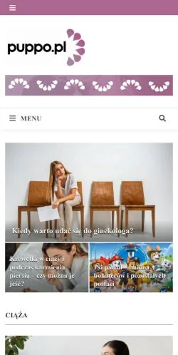 Podgląd witryny Puppo, medium z kraju Polska do artykułów sponsorowanych