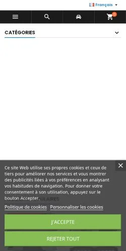 Anteprima del sito J'aime Ma Voiture, media di Francia per articoli sponsorizzati