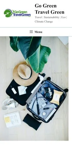 스폰서 기사용 미국 매체 Go Green Travel Green 사이트 미리보기