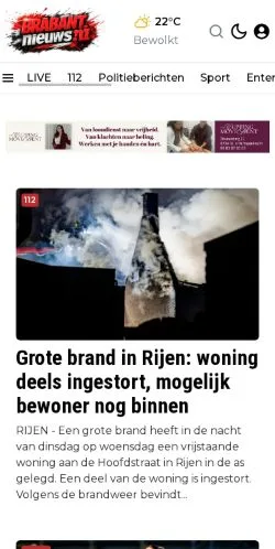 Anteprima del sito ONS Brabant, media di Paesi Bassi per articoli sponsorizzati