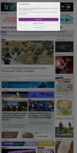 Anteprima del sito Nueva Alcarria.com, media di Spagna per articoli sponsorizzati