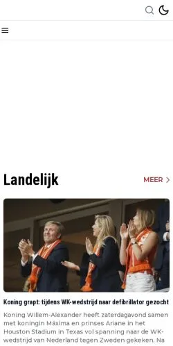 Anteprima del sito Veghel Nieuws, media di Paesi Bassi per articoli sponsorizzati