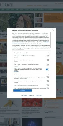 Podgląd witryny Fitwell, medium z kraju Bułgaria do artykułów sponsorowanych