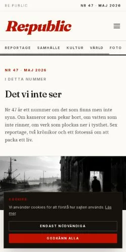 Anteprima del sito Re:public, media di Svezia per articoli sponsorizzati