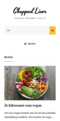 Anteprima del sito Chopped Liver, media di Svezia per articoli sponsorizzati