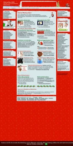 Podgląd witryny Weihnachtsideen, medium z kraju Niemcy do artykułów sponsorowanych