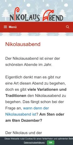 Anteprima del sito Nikolausabend, media di Germania per articoli sponsorizzati
