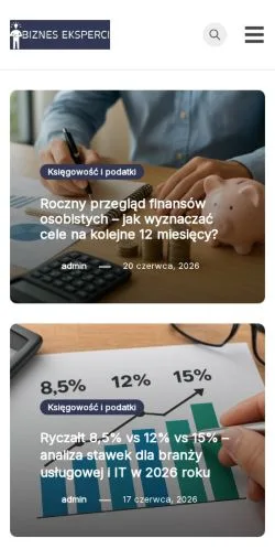 Anteprima del sito Bizneseksperci, media di Polonia per articoli sponsorizzati