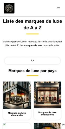 Anteprima del sito Marques De Luxe, media di Francia per articoli sponsorizzati