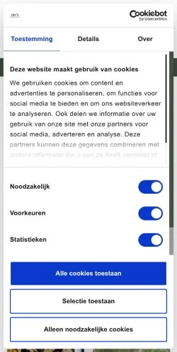 Anteprima del sito Veeteelt, media di Paesi Bassi per articoli sponsorizzati