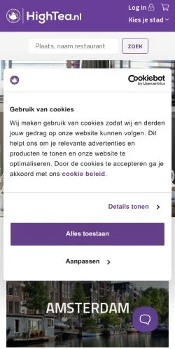 Preview of the Hightea website, a media outlet in Netherlands for sponsored articles