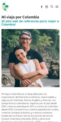 Anteprima del sito Mi Viaje Por Colombia, media di Spagna per articoli sponsorizzati
