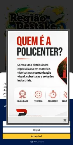 Anteprima del sito Região Em Destake, media di Brasile per articoli sponsorizzati