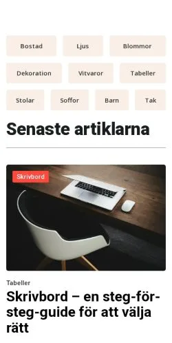 Podgląd witryny designathem.se, medium z kraju Szwecja do artykułów sponsorowanych