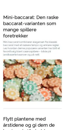 Forhåndsvisning af finhobby.com, medie fra Norge til sponsorerede artikler