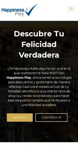 Anteprima del sito HappinessPlay, media di Spagna per articoli sponsorizzati