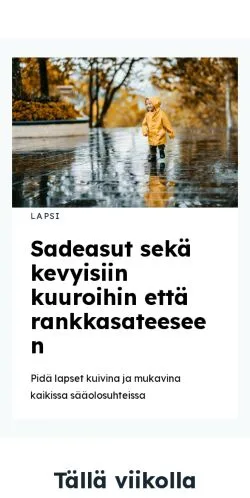 Anteprima del sito muotimentori.fi, media di Finlandia per articoli sponsorizzati