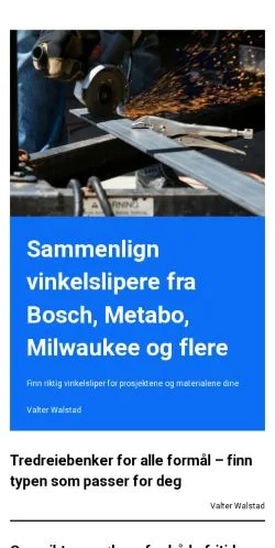 Pré-visualização do site ombygging.com, meio de Noruega para artigos patrocinados
