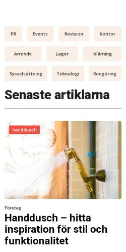 스폰서 기사용 스웨덴 매체 smartbolag.se 사이트 미리보기
