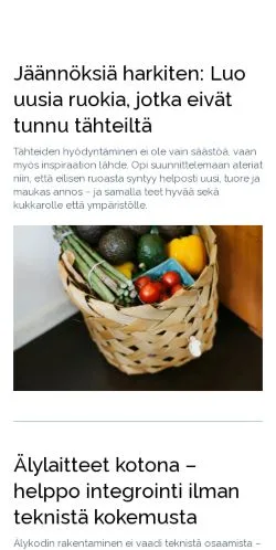 스폰서 기사용 핀란드 매체 taidetauko.fi 사이트 미리보기