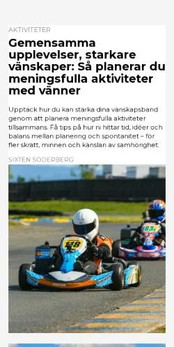 Anteprima del sito upplevkultur.se, media di Svezia per articoli sponsorizzati