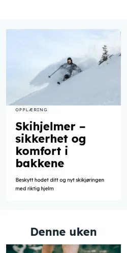 Voorbeeld van de site vierfriske.com, medium uit Noorwegen voor gesponsorde artikelen