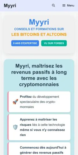 Aperçu du site Myyri, média de France pour articles sponsorisés