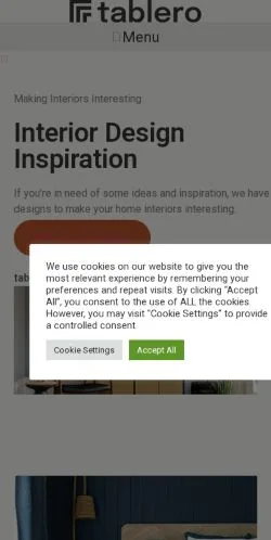 Anteprima del sito Tablero, media di Regno Unito per articoli sponsorizzati