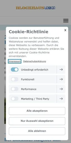 Anteprima del sito Blockhaus Ratgeber, media di Germania per articoli sponsorizzati