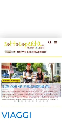 Anteprima del sito Sottocoperta, media di Italia per articoli sponsorizzati