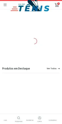 Anteprima del sito Vai de Tênis, media di Brasile per articoli sponsorizzati