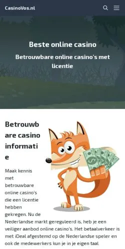 Anteprima del sito Casinovos, media di Paesi Bassi per articoli sponsorizzati